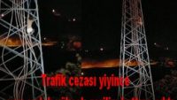 Trafik cezası yiyince yarı çıplak yüksek gerilim hattına çıktı