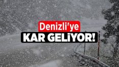 Denizli’ye Kar Geri Geliyor