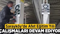 Sarayköy’de afet eğitim yılı çalışmaları devam ediyor