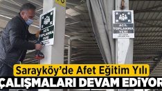 Sarayköy’de afet eğitim yılı çalışmaları devam ediyor