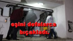 Denizli de  ihanetle suçladığı Eşini defalarca bıçakladı.
