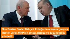 Devlet Bahçeli, Erdoğan’ın anayasa çıkışına destek verdi.