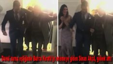 Davul zurna eşliğinde Burcu Kıratlı’yı istemeye giden Sinan Akçıl, göbek attı