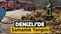Denizli’de Samanlık Yangını!!