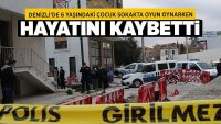 Denizli’de 6 Yaşındaki Çocuk Sokakta Oyun Oynarken Hayatını Kaybetti!!