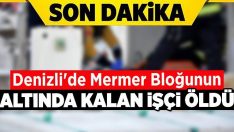 Denizli’de Mermer Bloğunun Altında Kalan İşçi Öldü!!