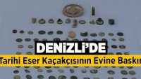 Denizli’de Tarihi Eser Kaçakçısının Evine Baskın