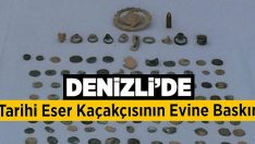 Denizli’de Tarihi Eser Kaçakçısının Evine Baskın