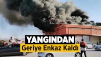 Yangından geriye enkaz kaldı !!