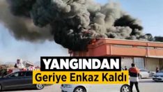 Yangından geriye enkaz kaldı !!