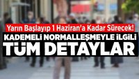 Yarın Başlayıp 1 Haziran’a Kadar Sürecek Olan Kademeli Normalleşme Başlıyor
