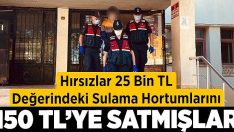 Hırsızlar 25 Bin TL Değerindeki Sulama Hortumlarını 150 TL’ye Satmışlar!!