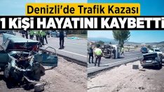 Denizli’de Kaza: 1 Ölü, 2 Yaralı!!