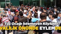 Taş Ocağına Karşı Çıkan Köylüler Valilik Önünde Eylemde!!