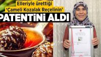 Elleriyle ürettiği ‘Çameli Kozalak Reçelinin’ patentini aldı!!
