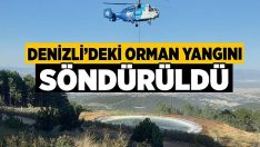 Denizli’deki orman yangını söndürüldü!!
