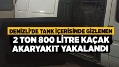 Tank İçerisinde Gizlenen 2 Ton 800 Litre Kaçak Akaryakıt