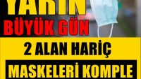 Büyük karar yarın veriliyor!Maske zorunluğu belirli yerler haricinde tamamen kalkacak.