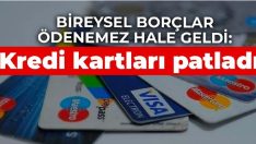 Bireysel borçlar ödenemez hale geldi: Kredi kartları patladı.