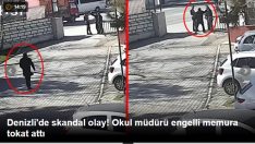Okul müdürü engelli memura tokat attı