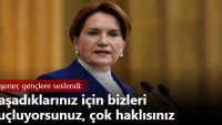 Akşener, gençlere seslendi: Yaşadıklarınız için bizleri suçluyorsunuz, çok haklısınız