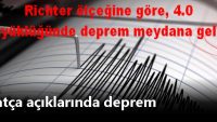 Datça açıklarında deprem