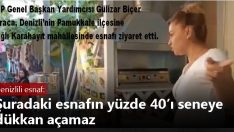 Denizlili esnaf: Şuradaki esnafın yüzde 40’ı seneye dükkan açamaz.