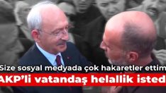 AKP’li vatandaş Kılıçdaroğlu’ndan helallik istedi: Size sosyal medyadan çok hakaretler ettim.