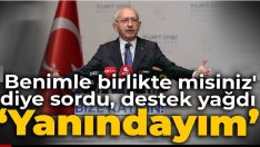 ‘Benimle birlikte misiniz’ diye soran Kılıçdaroğlu’na DENİZLİ’  SES VERDİ: Yanındayız