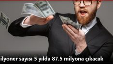 Milyoner sayısı 5 yılda 87.5 milyona çıkacak