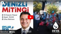 Deva partisi Genel Başkanı  Denizli Mitingi