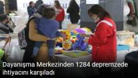 Dayanışma Merkezinden 1284 depremzede ihtiyacını karşıladı