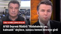 AFAD Deprem Müdürü “Müdahalede geç kalmadık” deyince, sunucu hemen devreye girdi