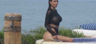 Kim Kardashian fotoğraf çekiminde