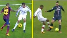 Onlarda Rezil Oldular! Dünyanın En İyi Futbolcularının Çalım Yediği Anlar[HD]