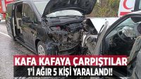 Denizli’de 2 araç kafa kafaya çarpıştı: 1’i ağıt 5 yaralı