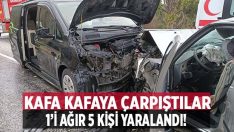 Denizli’de 2 araç kafa kafaya çarpıştı: 1’i ağıt 5 yaralı