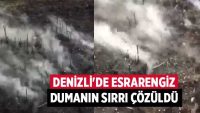 Denizli’de esrarengiz dumanın sırrı çözüldü