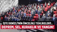 İşte Denizli’nin öncelikli tehlikeleri!.. Deprem, sel, kuraklık ve yangın!