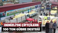 Merkezefendi Belediyesi’nden çiftçilere 100 ton gübre desteği
