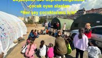 Büyükşehir’den deprem bölgesinde çocuk oyun alanları “Her şey çocuklarımız için”