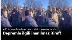 Vali’nin sosyal medyaya düşen sözleri şaşkınlık yarattı: Depremle ilgili inanılmaz itiraf