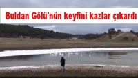 Buldan Gölü’nün keyfini kazlar çıkardı