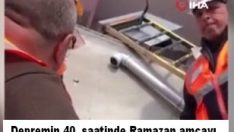 Depremin 40. saatinde Ramazan amcayı öğretmenler kurtardı.