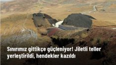 Van-İran sınırında  inşa edilen duvarın üzerine jiletli teller yerleştirildi