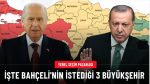 Bahçeli, Erdoğan’dan bu 3 büyükşehri istiyor.