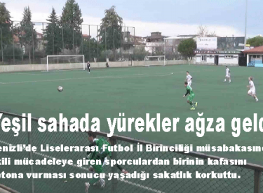 YEŞİL SAHADA YÜREKLER AĞZA GELDİ