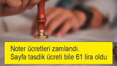 Noter ücretleri zamlandı. 